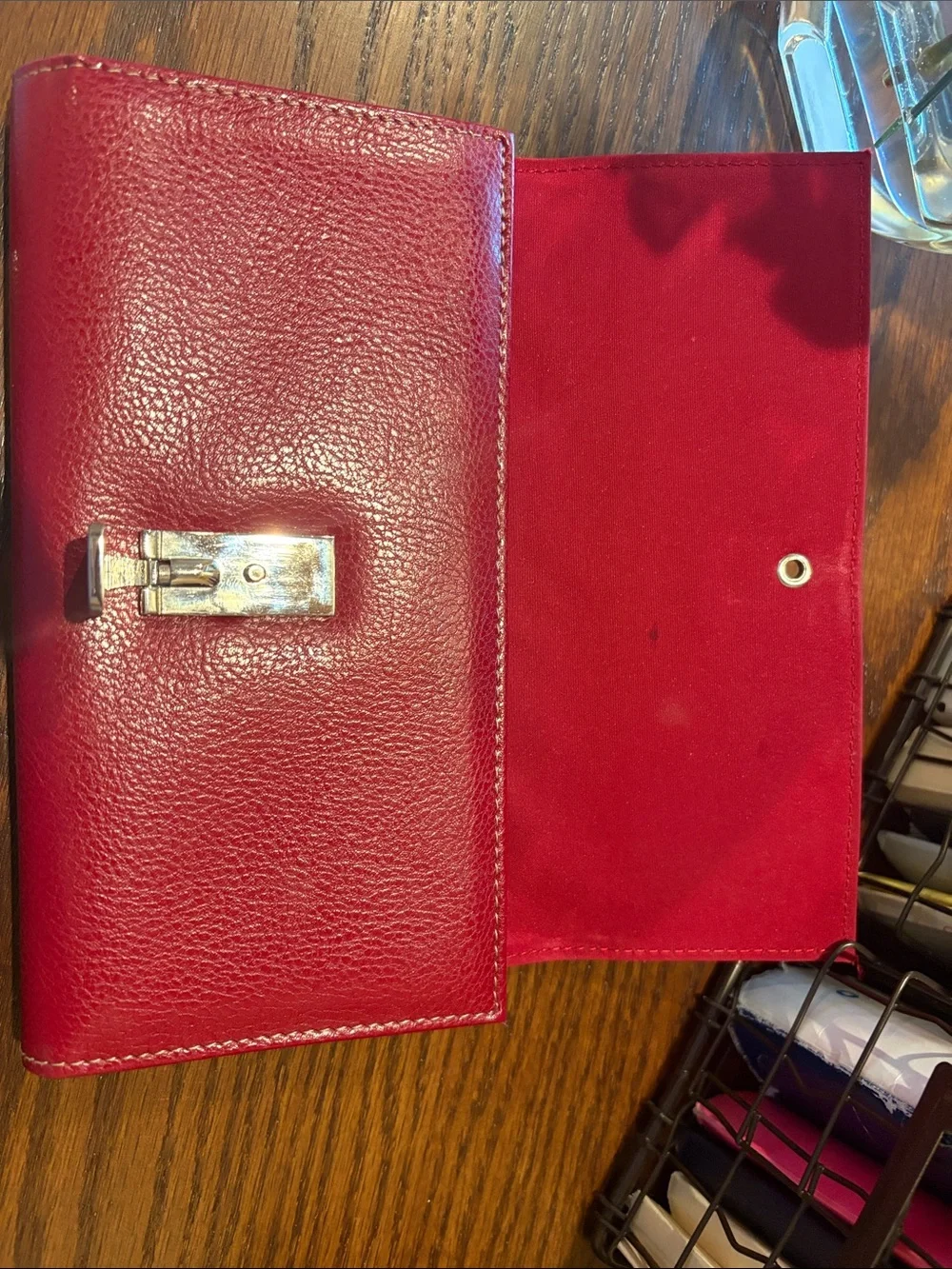 Red Leather Women's Wallet - Liz Claiborne